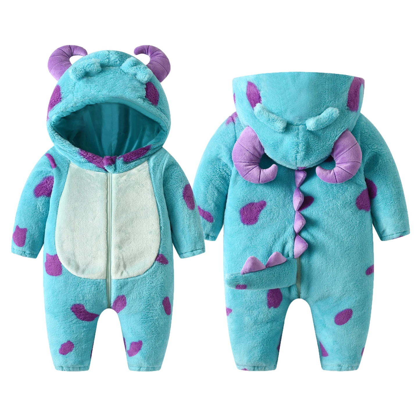 Baby Hooded Fleece Jumpsuit