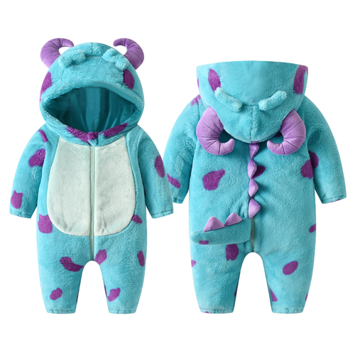 Baby Hooded Fleece Jumpsuit