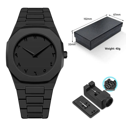 Minimalistic Arabic Numerals Watch