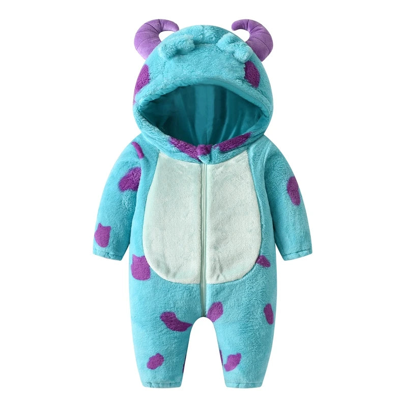 Baby Hooded Fleece Jumpsuit