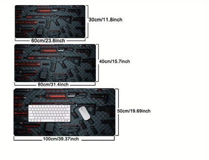 Tactical Gun Parts Print Mat