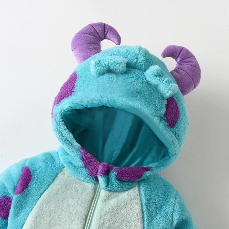 Baby Hooded Fleece Jumpsuit