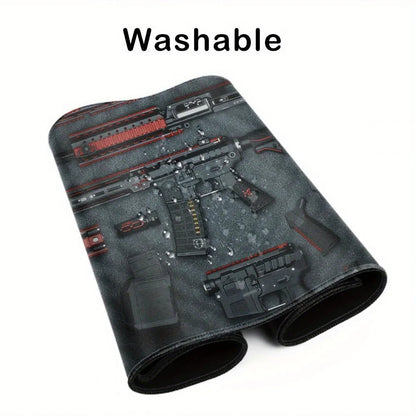 Tactical Gun Parts Print Mat