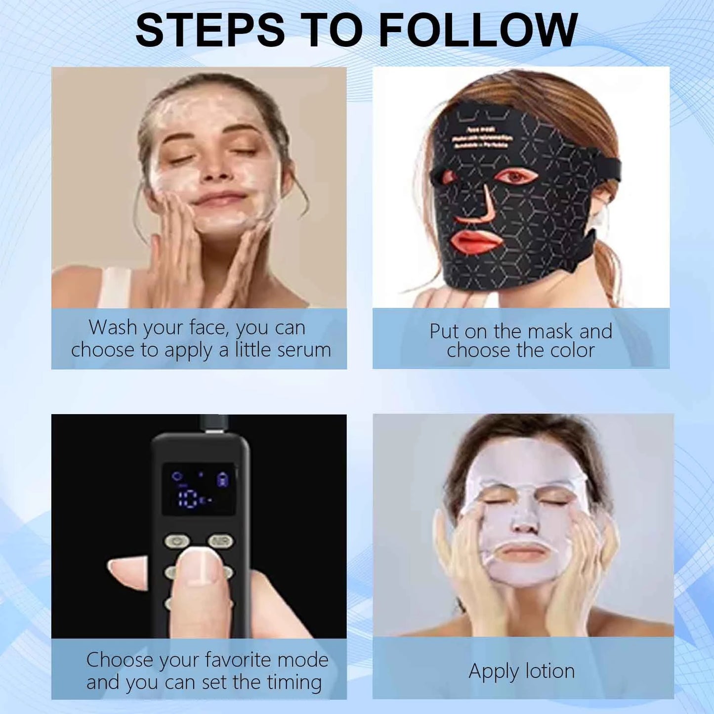 Facial Red Light Therapy Mask