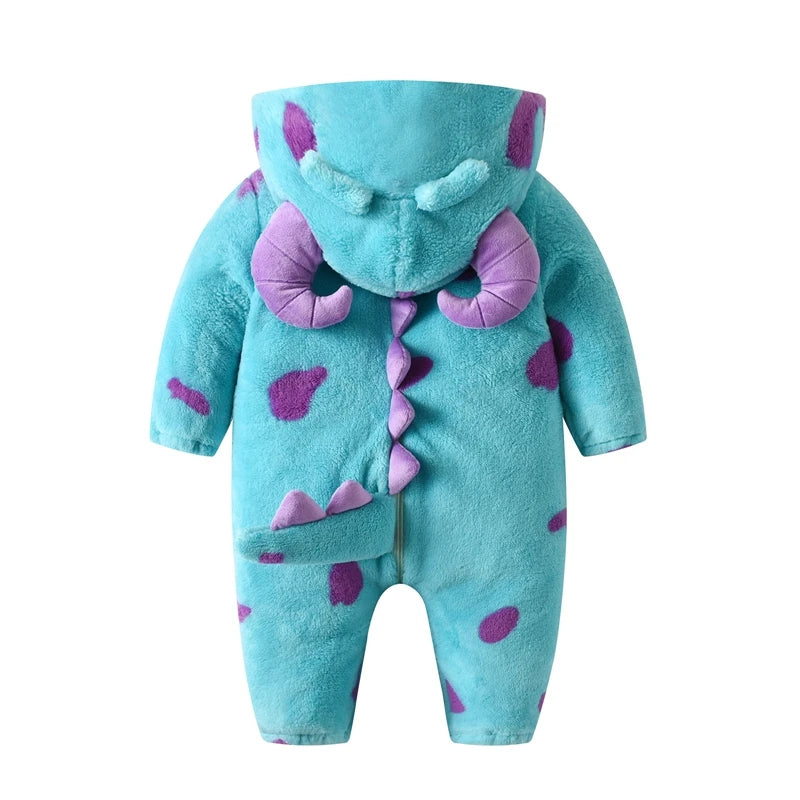 Baby Hooded Fleece Jumpsuit