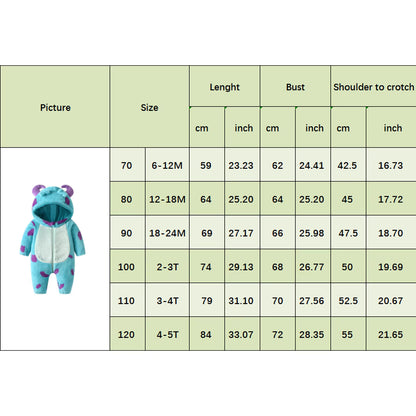 Baby Hooded Fleece Jumpsuit